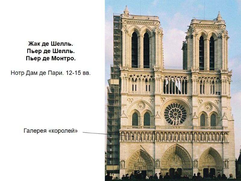 Жак де Шелль.  Пьер де Шелль.  Пьер де Монтро.   Нотр